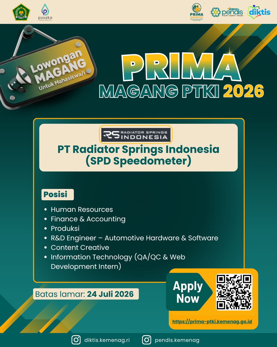 PT Radiator Springs Indonesia (SPD Speedometer)